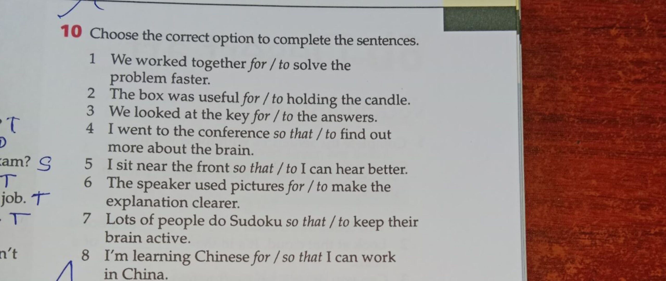 10 Choose The Correct Option To Complete The Sentences 1 We Worked Toget 10 Choose The Correct Option To Complete The Sentences 1 We Worked Toget