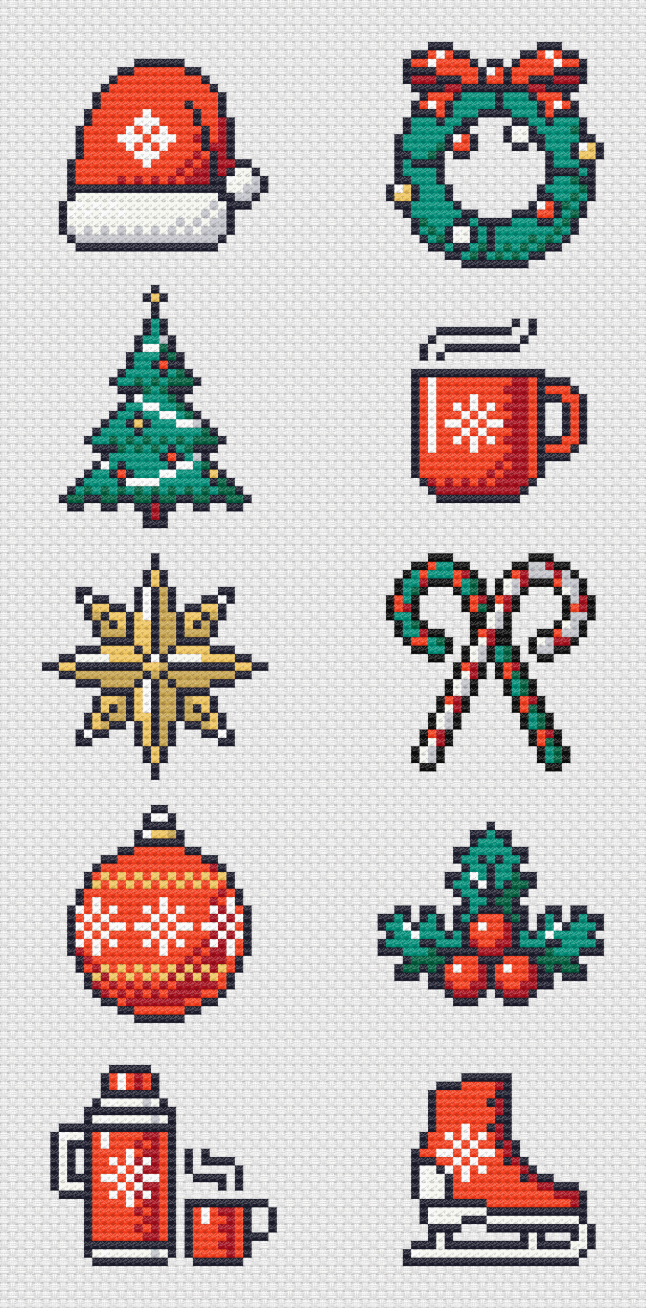 10 Christmas Holidays Mini s Collage 1 Cross Stitch Pattern The Pattern Club 10 Christmas Holidays Mini s Collage 1 Cross Stitch Pattern The Pattern Club