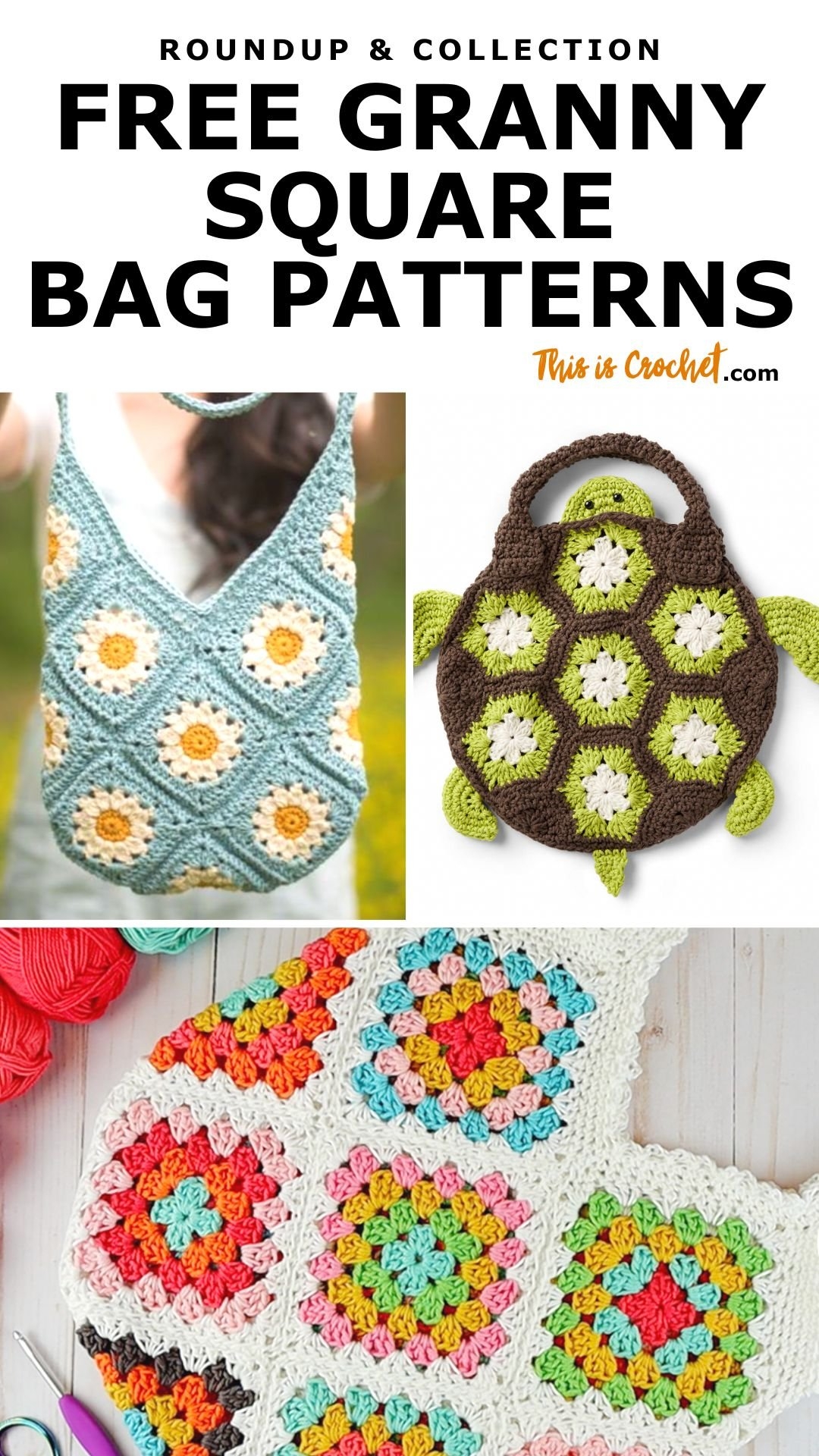 10 Crochet Granny Square Bag Patterns This Is Crochet