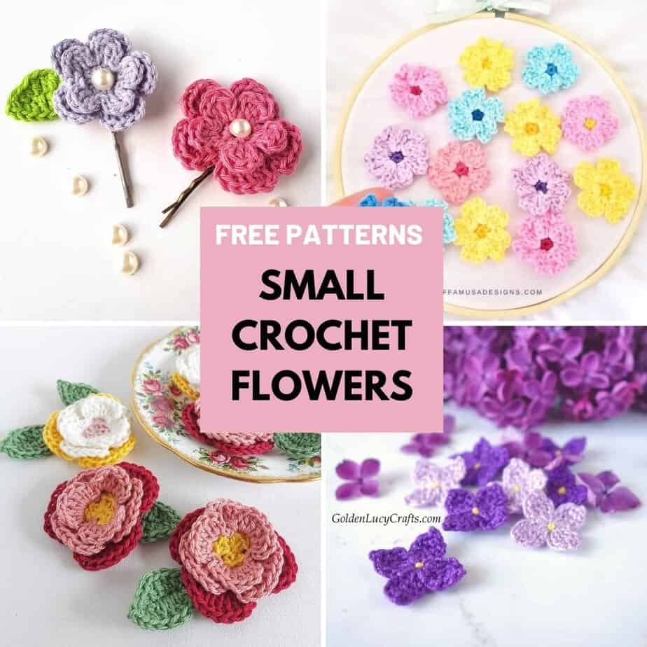 10 Free Crochet Small Flower Patterns For Beginners Annie Design Crochet