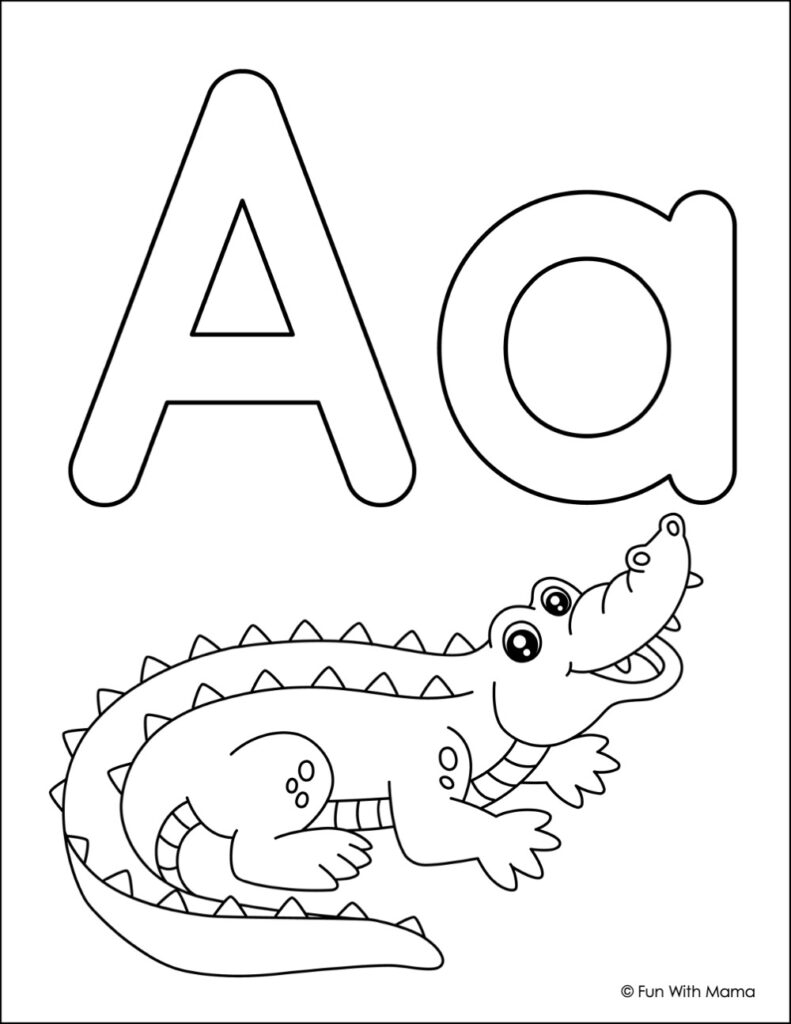 10 FREE Letter A Coloring Pages Fun With Mama 10 FREE Letter A Coloring Pages Fun With Mama
