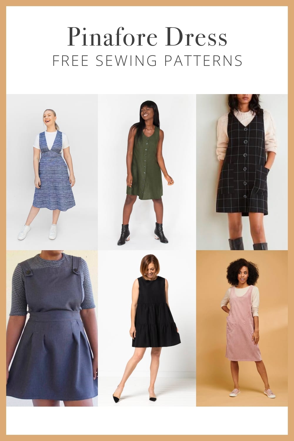 10 Free Pinafore Dress Patterns That Are So Cute Sage Lilac 10 Free Pinafore Dress Patterns That Are So Cute Sage Lilac