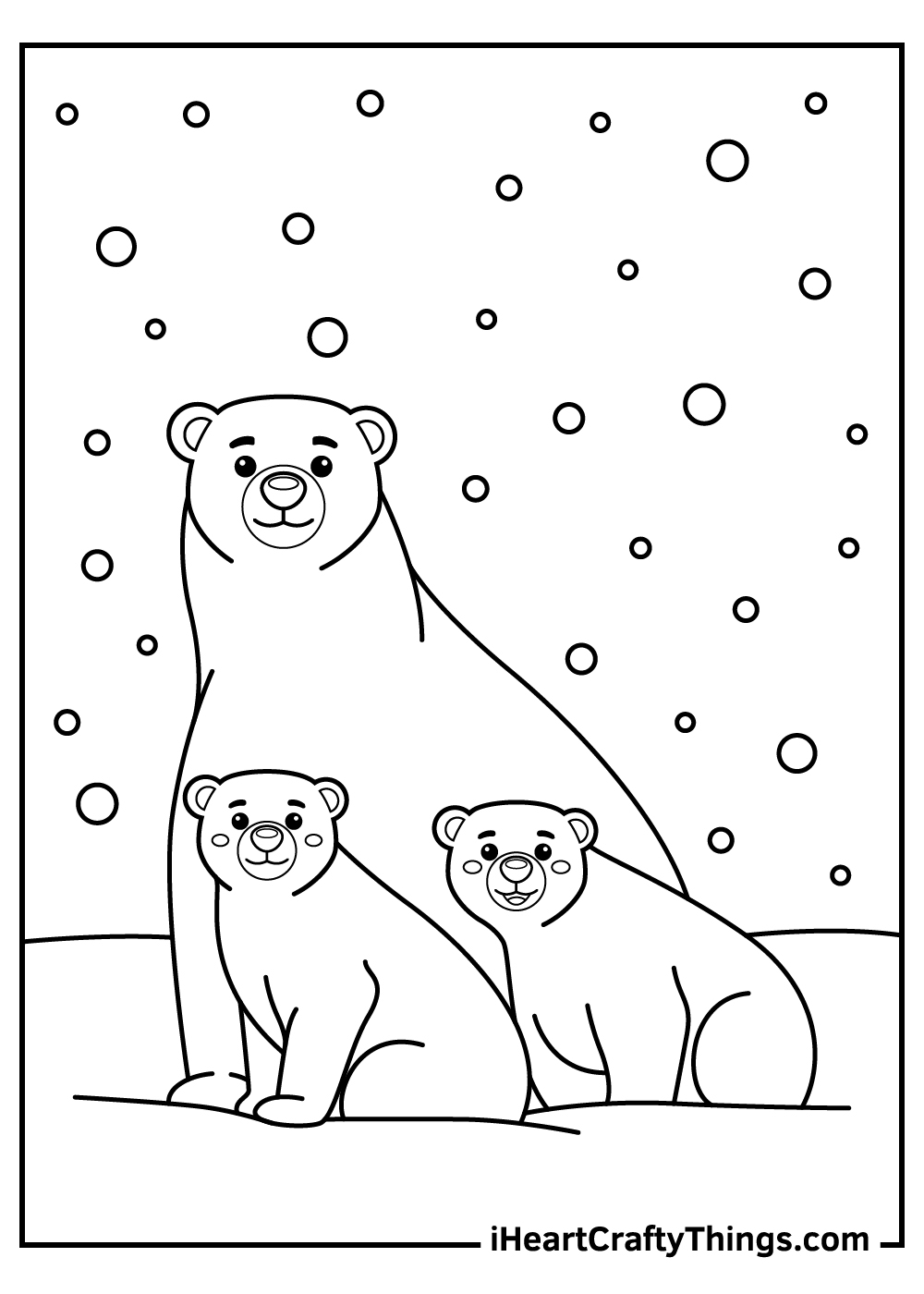 polar bear coloring pages