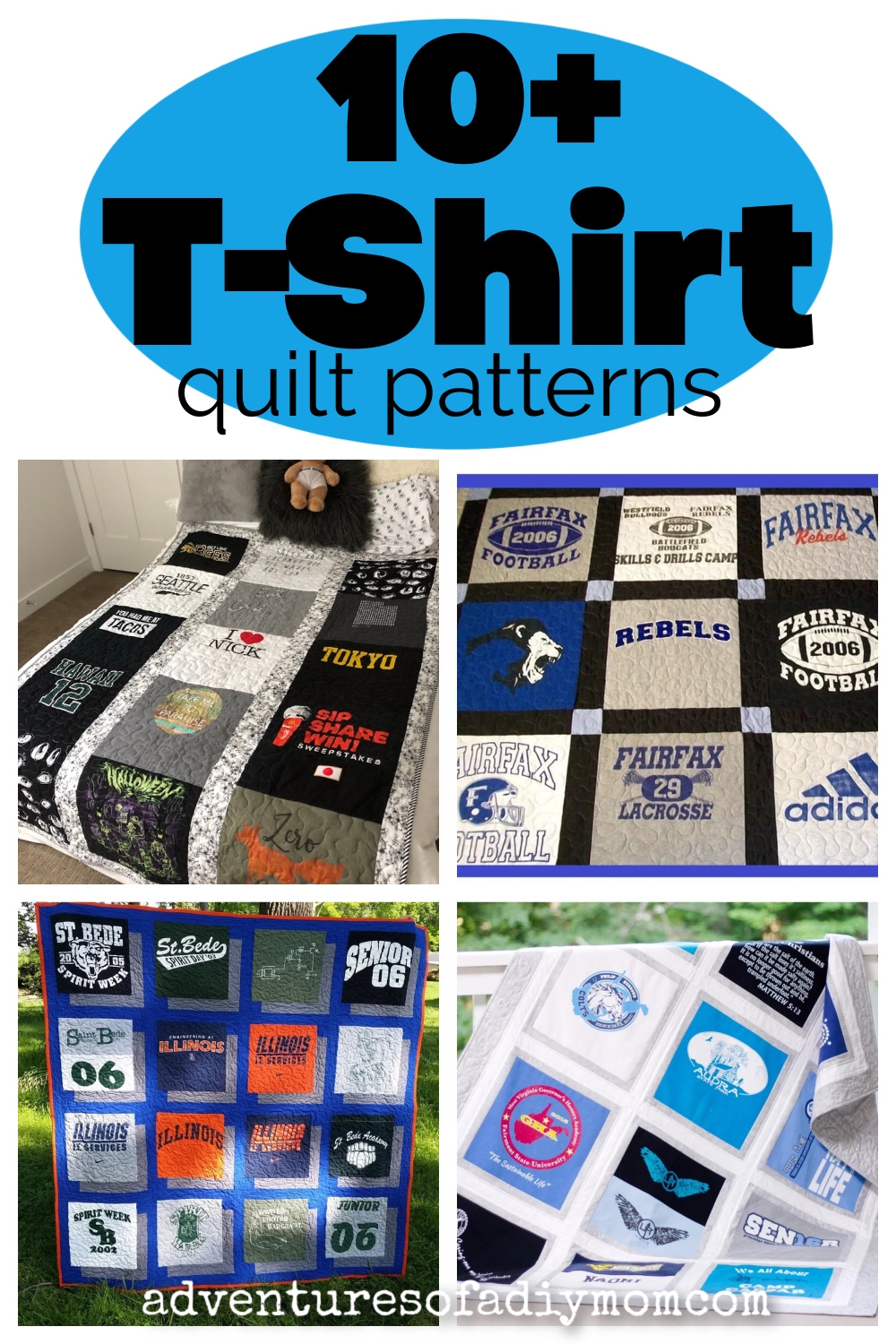 10 T Shirt Quilt Patterns And Tutorials Adventures Of A DIY Mom 10 T Shirt Quilt Patterns And Tutorials Adventures Of A DIY Mom