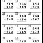 10 WORKSHEETS OF 3 DIGIT ADDITION WITH REGROUPING By Teach Simple
