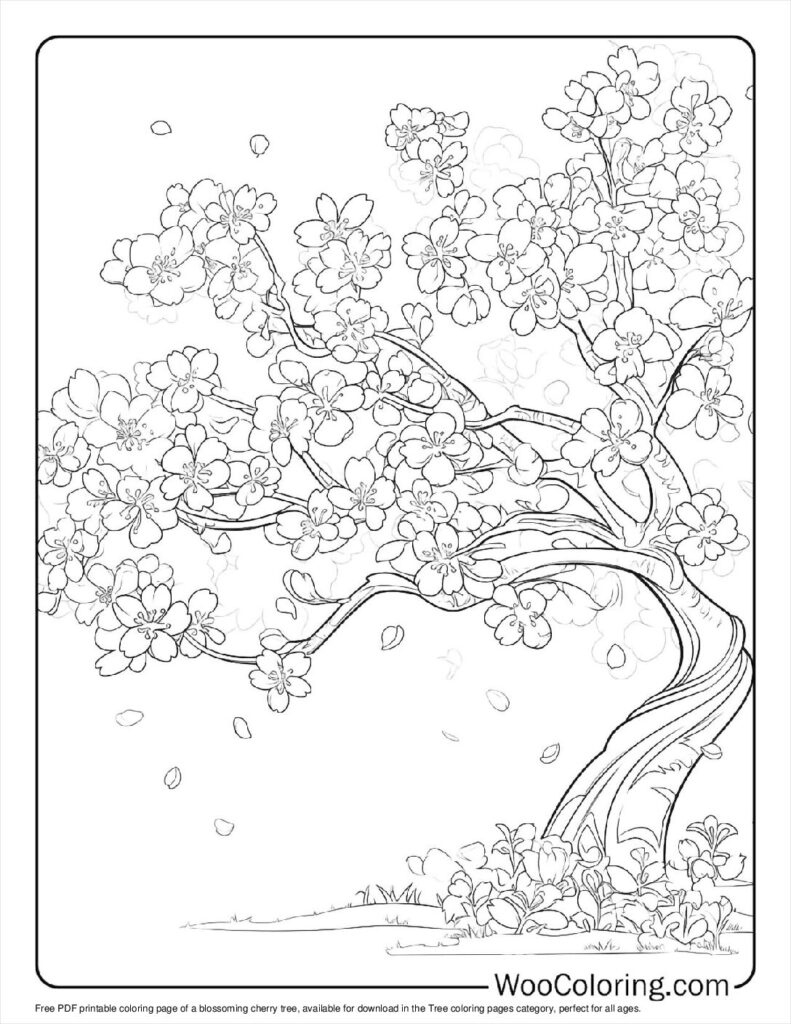 coloring pages of trees coloring pages of trees