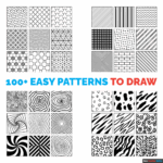 108 Easy Cool Patterns To Draw For Beginners Really Easy Drawing Tutorial