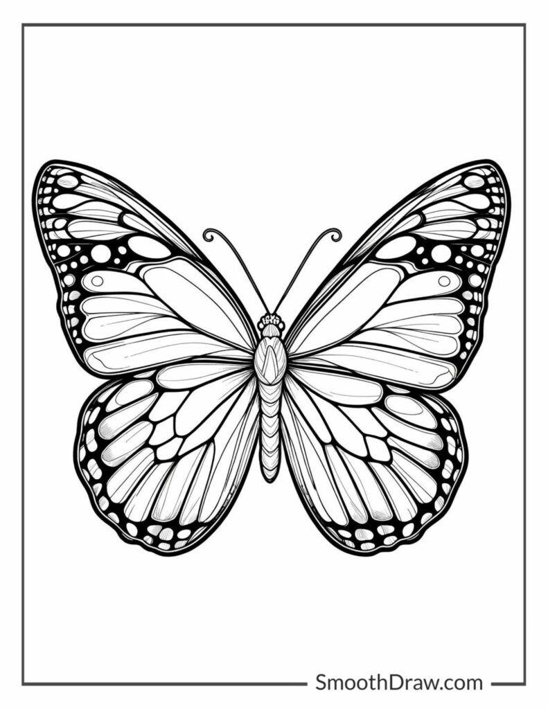 12 Butterfly Coloring Pages Free PDF Printables