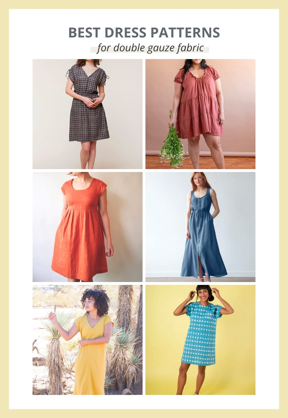 12 Double Gauze Dress Patterns To Combine Style And Comfort Sage Lilac 12 Double Gauze Dress Patterns To Combine Style And Comfort Sage Lilac