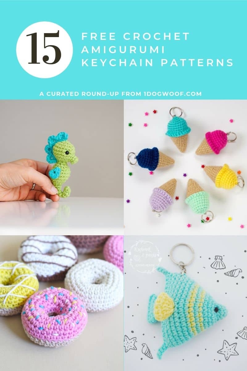 15 Free Must Make Amigurumi Keychains For Bags Purses And Keys One Dog Woof