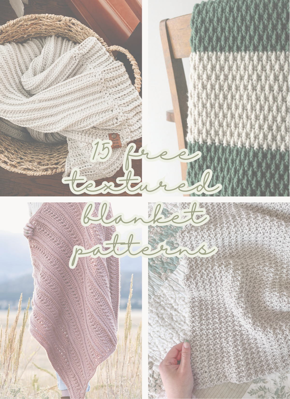 15 Modern And Cozy Crochet Blanket Patterns Easy And Textured Stitchberry