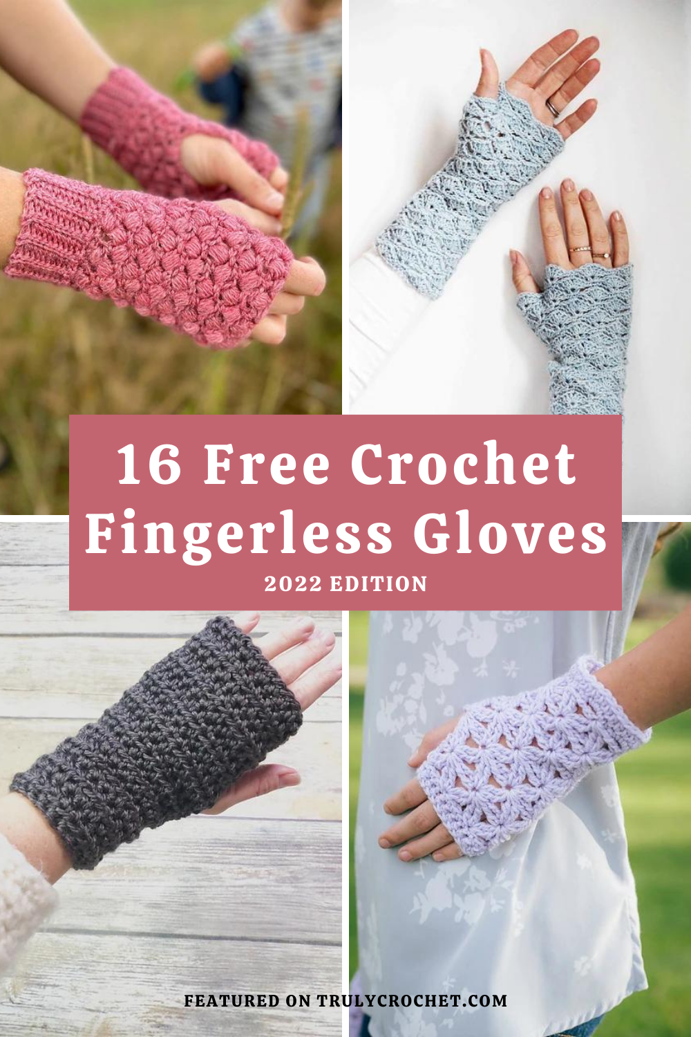 16 Free Crochet Fingerless Gloves 2022 Truly Crochet