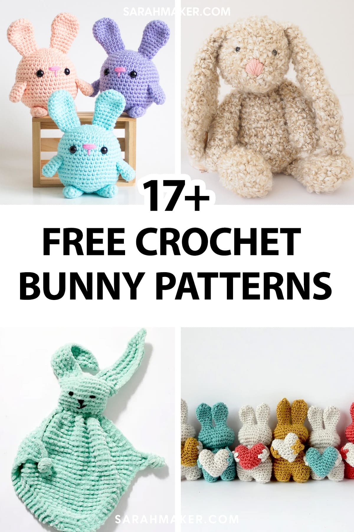 17 Adorable and Free Crochet Bunny Patterns Sarah Maker