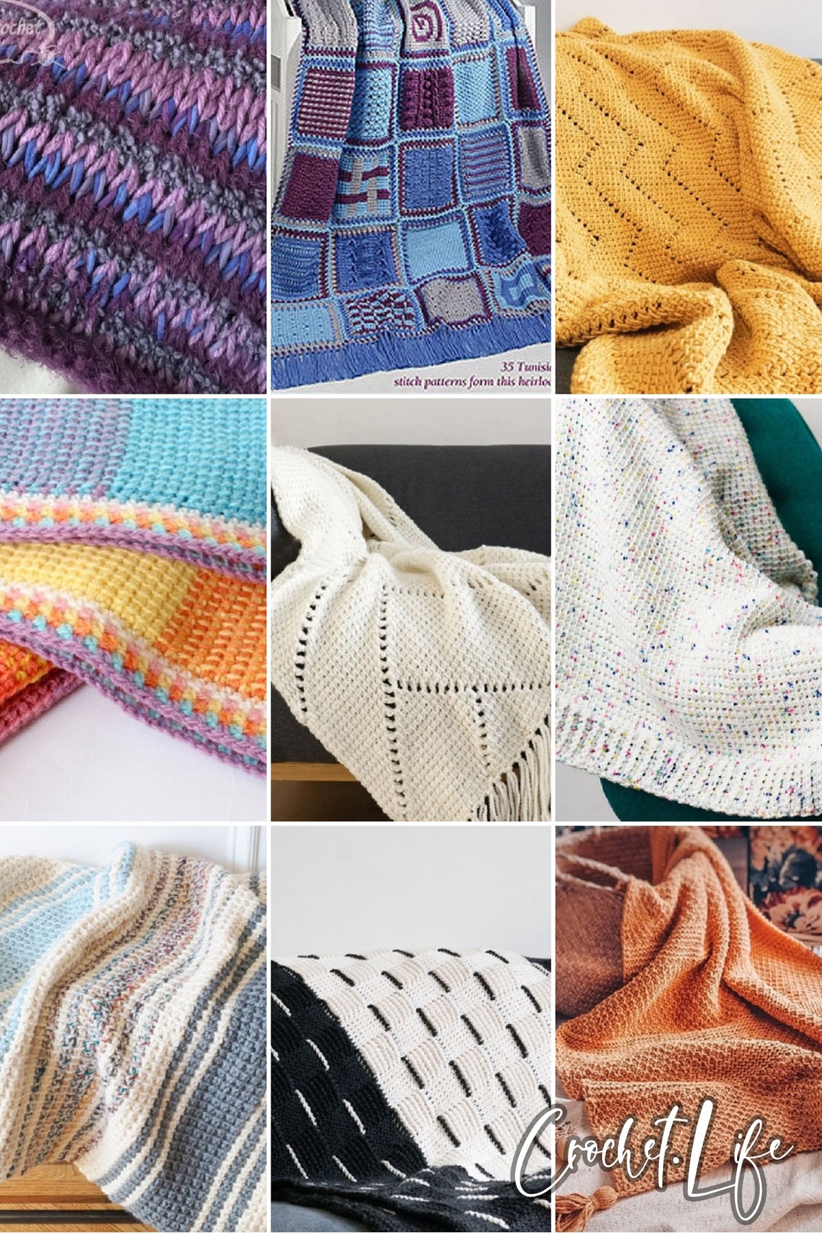 17 Beautiful Tunisian Crochet Afghan Patterns Crochet Life