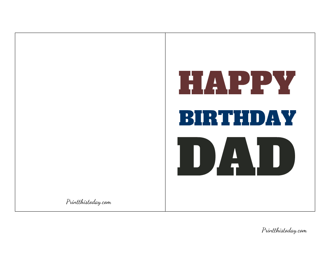 18 Cute And Elegant Free Printable Birthday Cards For Dad 18 Cute And Elegant Free Printable Birthday Cards For Dad