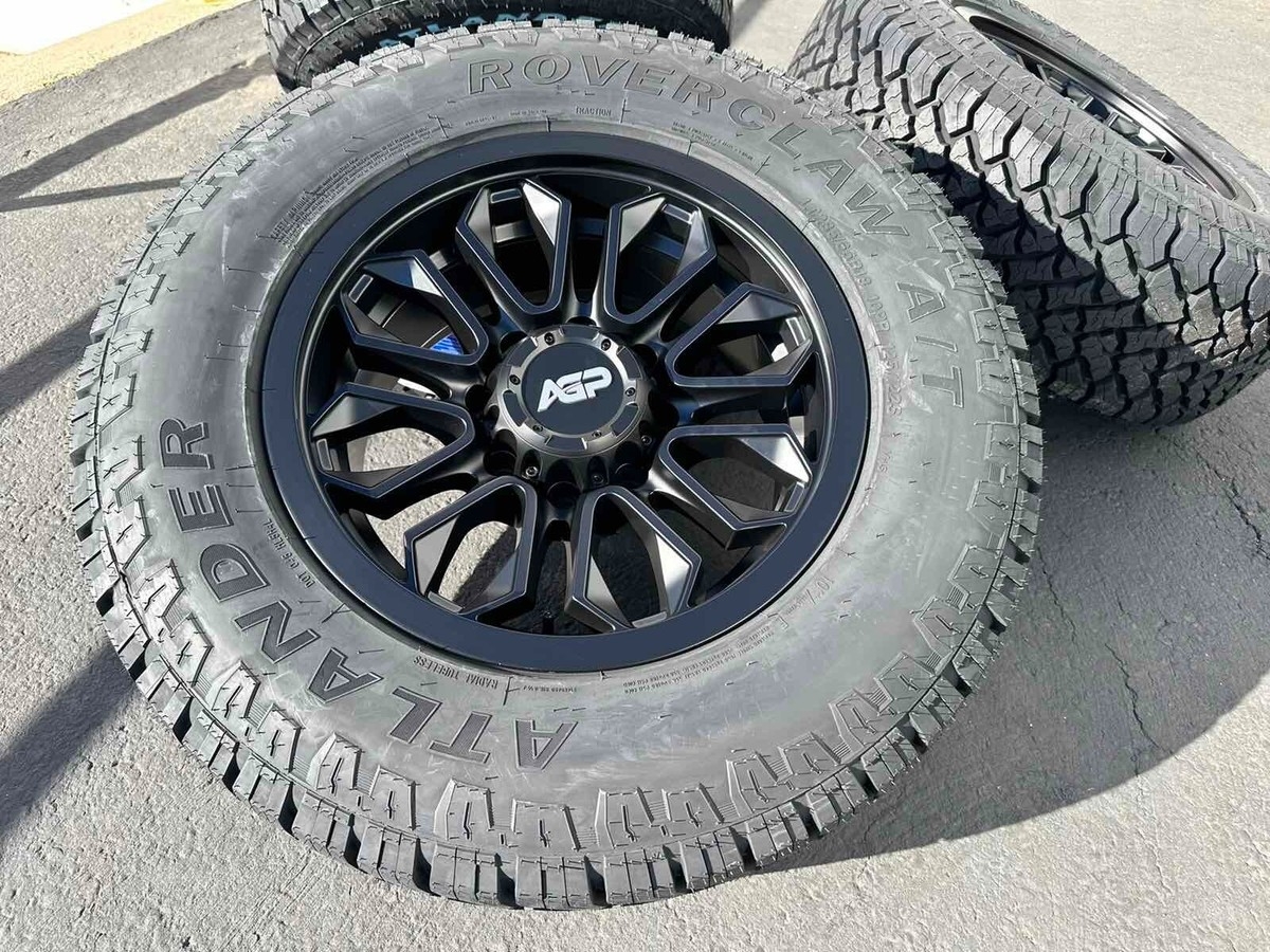 18 Wheels 8 Lug Rims 8x165 Dodge Ram 2500 Chevy Silerado GMC 3500 33 A T Tires EBay