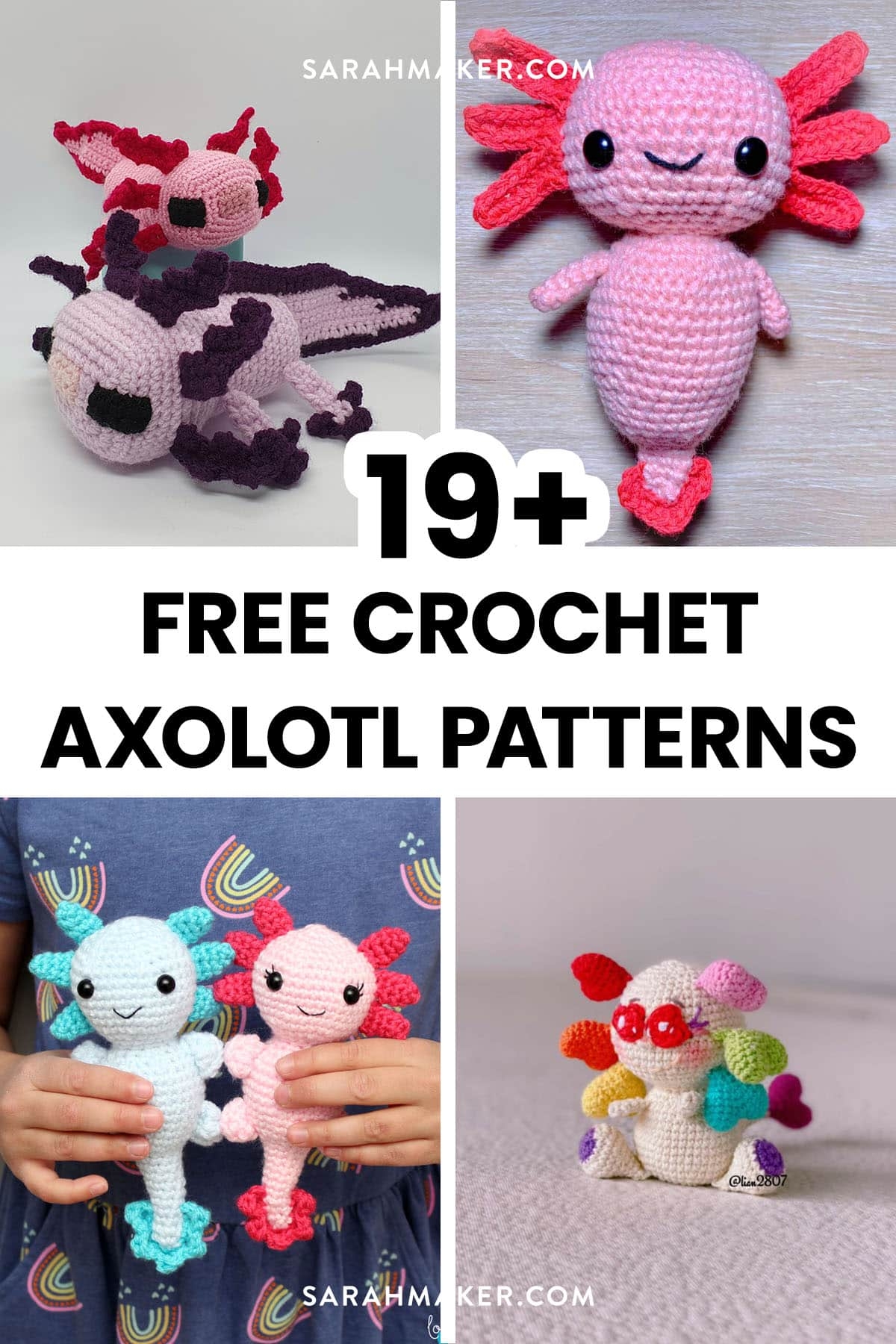 19 Free Crochet Axolotl Patterns Sarah Maker