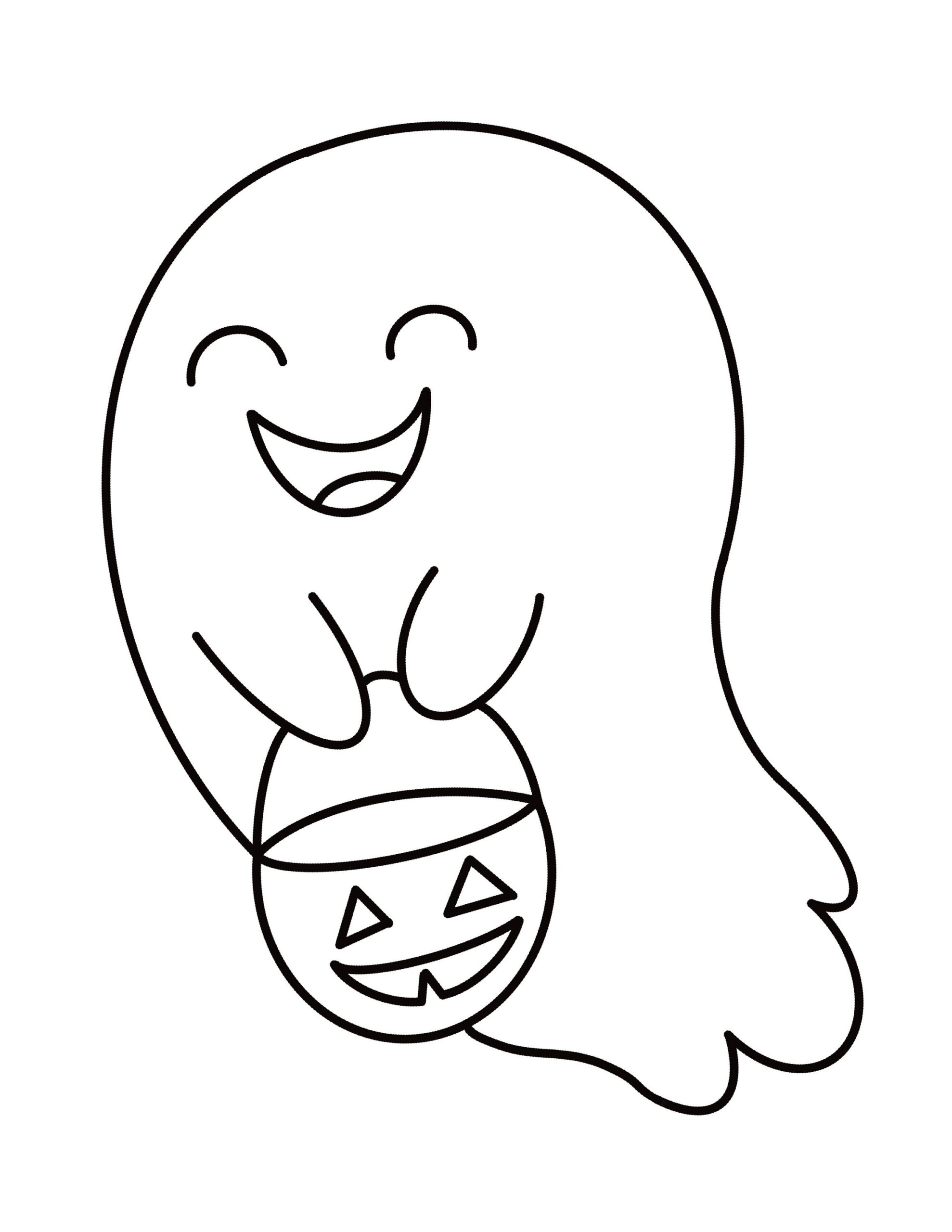 2 Page Halloween Ghost Coloring Page For Kids pdf simple Ghost Coloring Page For Kids To Print And Color pumpkin And Ghost Fall Coloring Etsy Norway