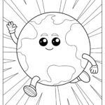 20 Earth Coloring Pages Free PDF Printables