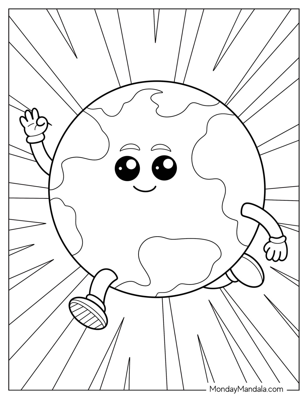 20 Earth Coloring Pages Free PDF Printables