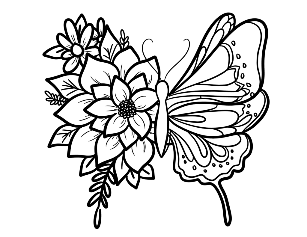 butterfly coloring sheets printable
