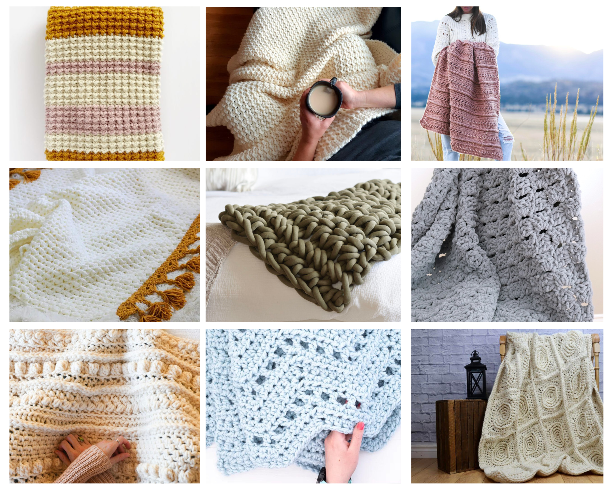 20 Quick Chunky Crochet Blankets Mama In A Stitch