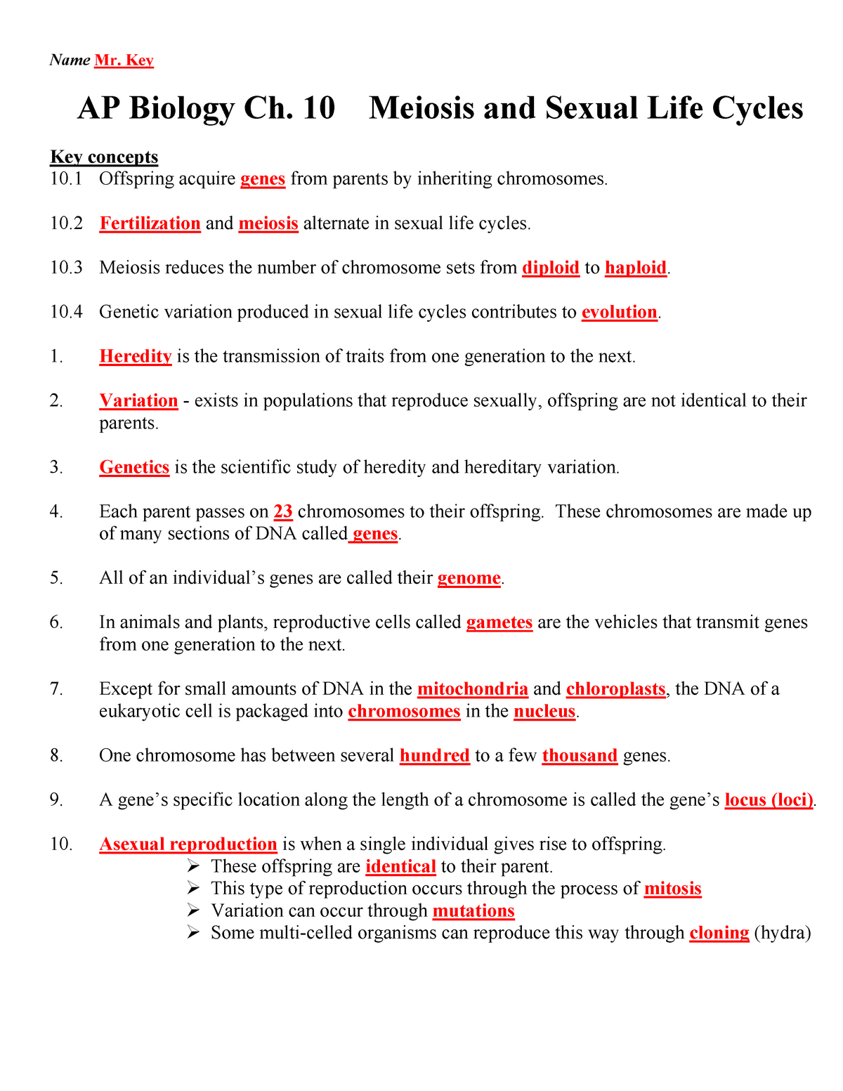 2024 Meiosis Pogil Answers Worksheets Library