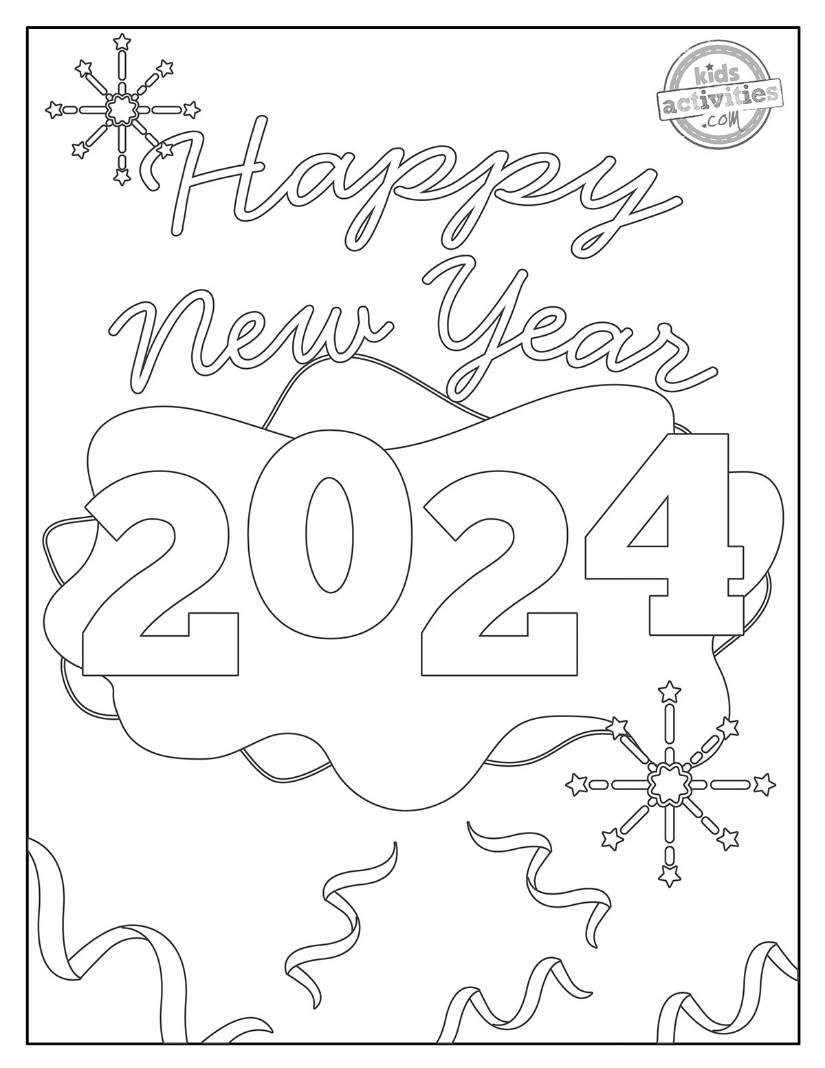 new years coloring sheets new years coloring sheets