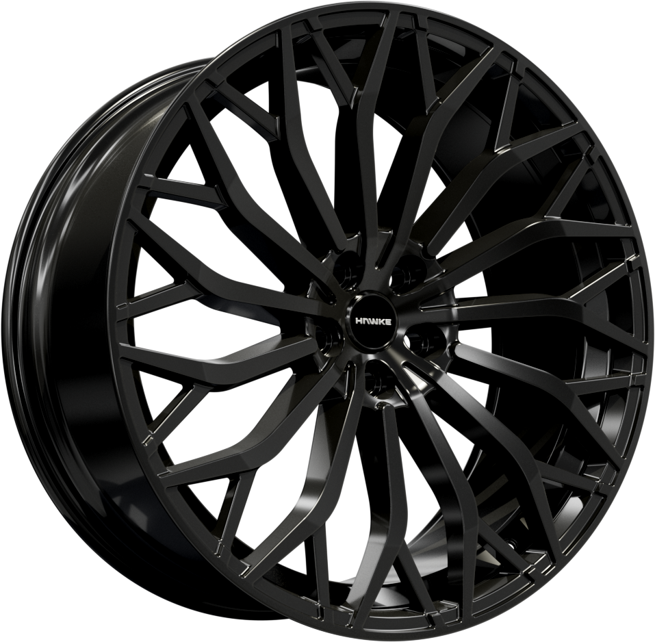 22 Inch Hawke Zenith Alloy Wheels Black 5x108 Bolt Pattern PCD Set Of 4 Shop sixonetwo co uk