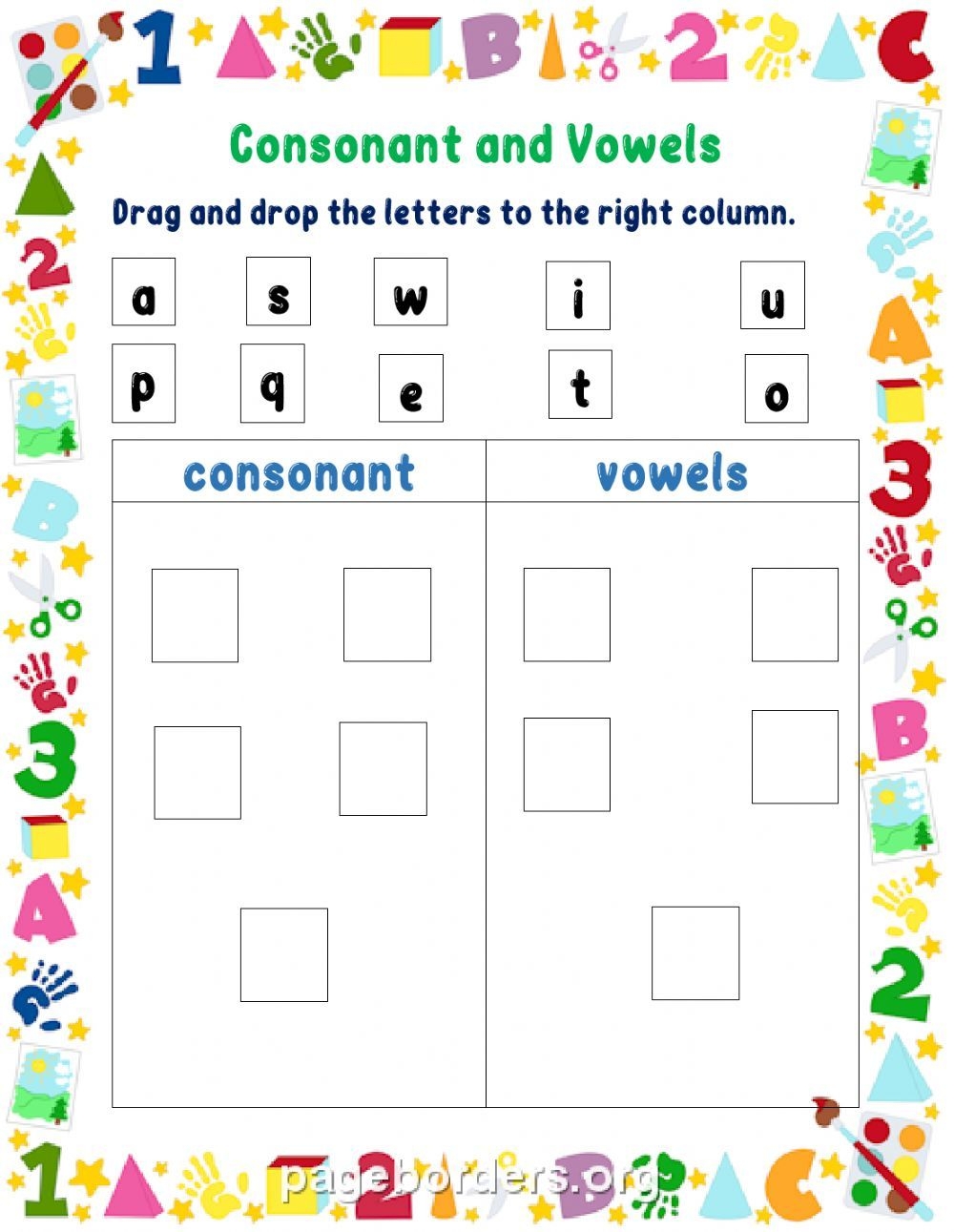 consonant vowel consonant worksheets