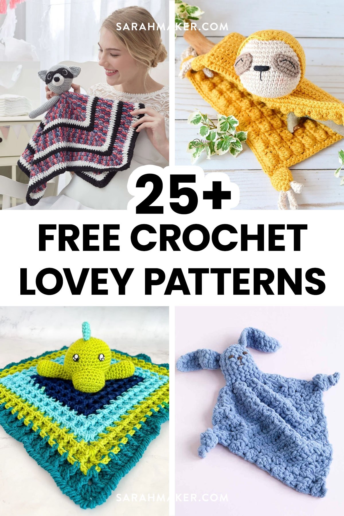 25 Adorable and Free Crochet Lovey Patterns Sarah Maker
