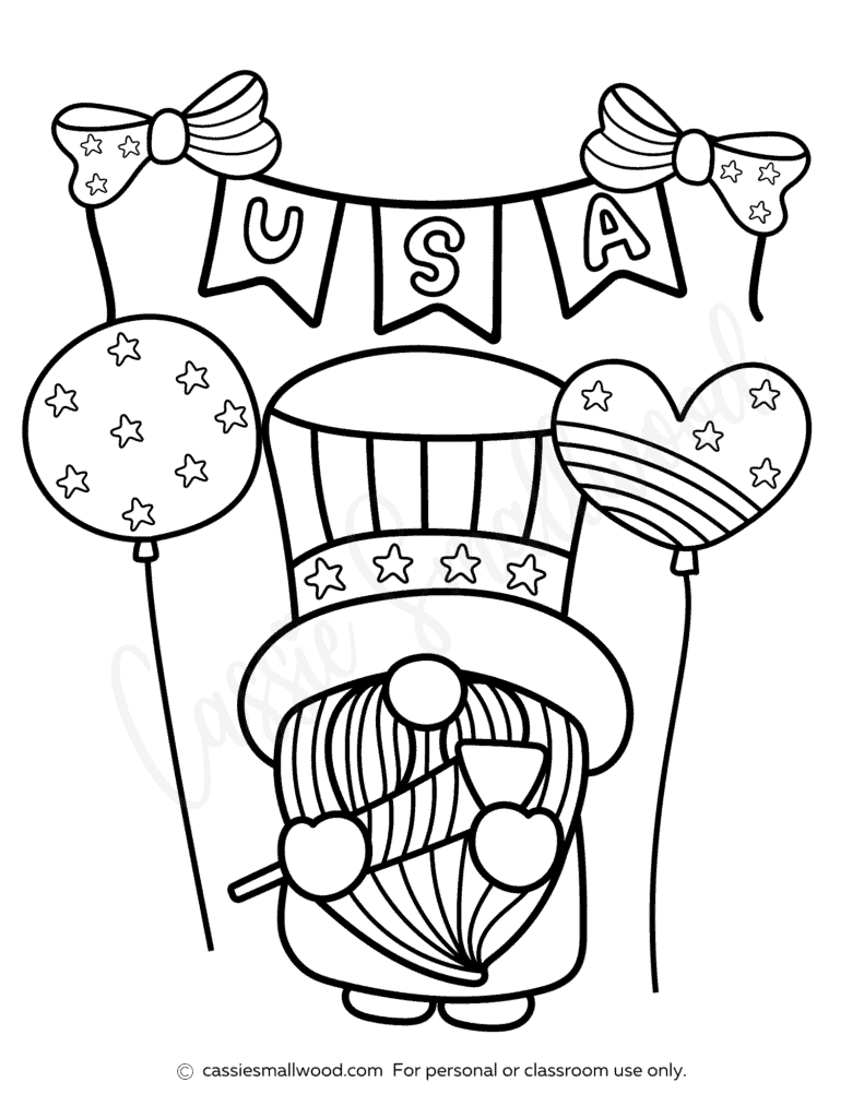 4th of july coloring sheets