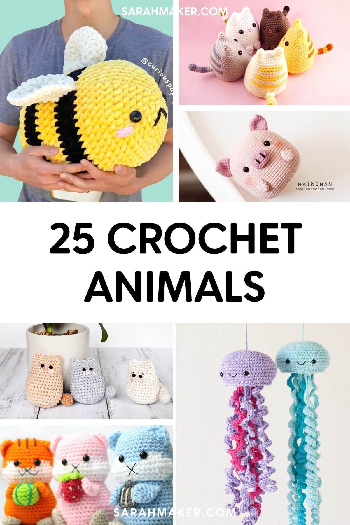 25 Easy Crochet Animal Patterns For Beginners Sarah Maker