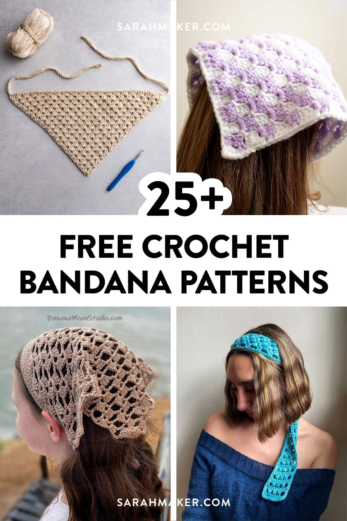 25 Free Crochet Bandana Patterns For All Skill Levels Sarah Maker