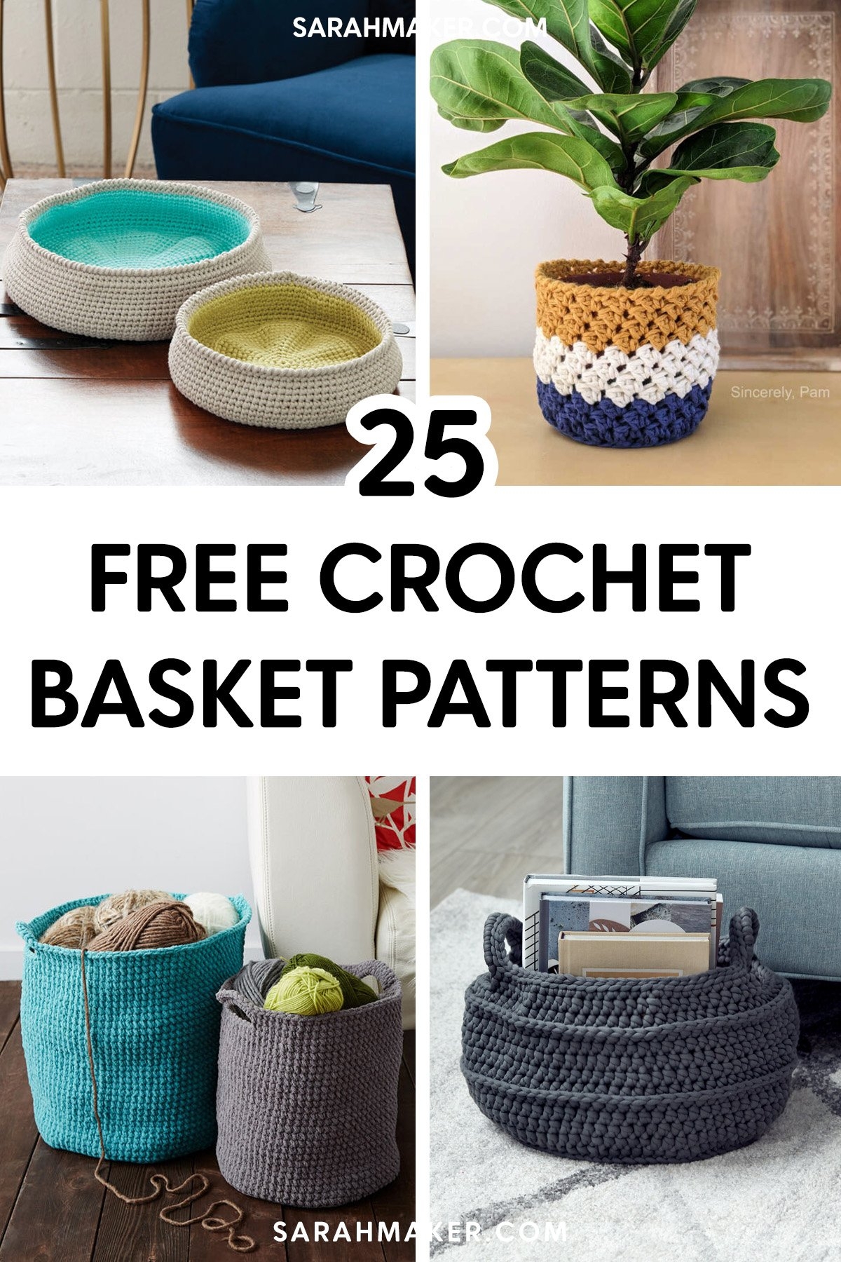 free crochet basket patterns