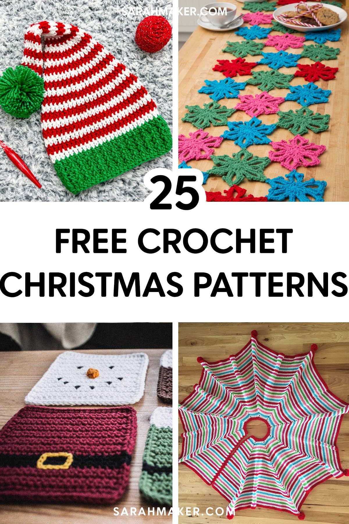 25 Free Crochet Christmas Decor Patterns Sarah Maker 25 Free Crochet Christmas Decor Patterns Sarah Maker