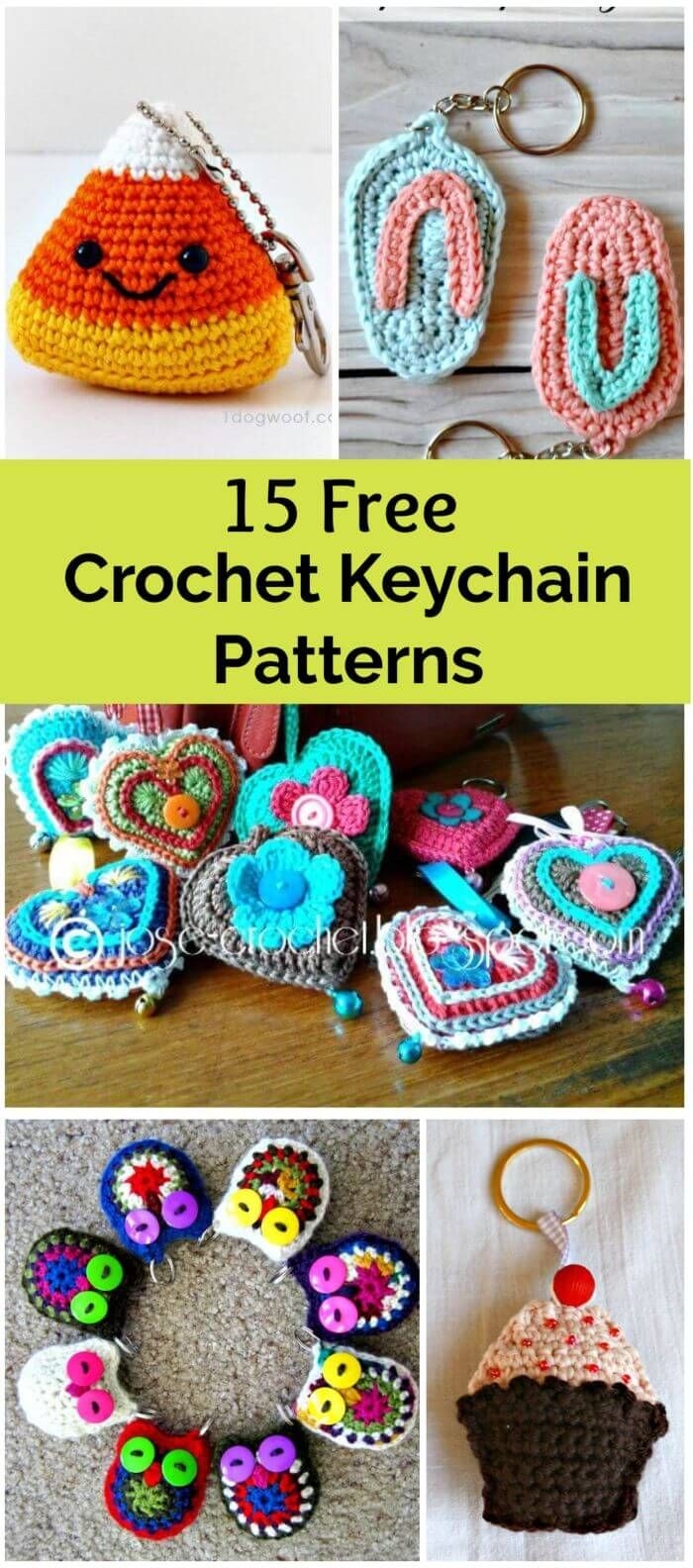 free crochet keychain patterns