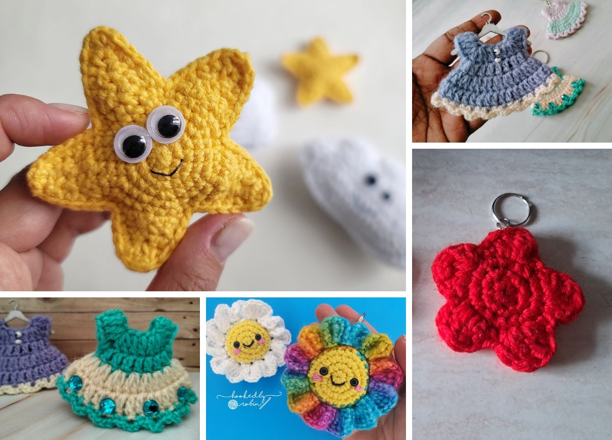 25 Free Crochet Keychain Patterns For Functional Accessories