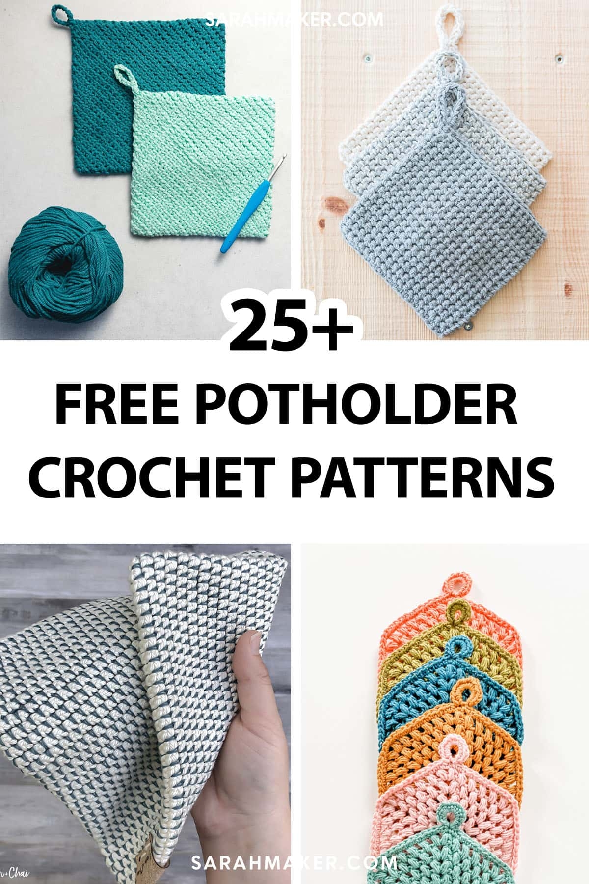 25 Free Crochet Potholder Patterns Sarah Maker 25 Free Crochet Potholder Patterns Sarah Maker