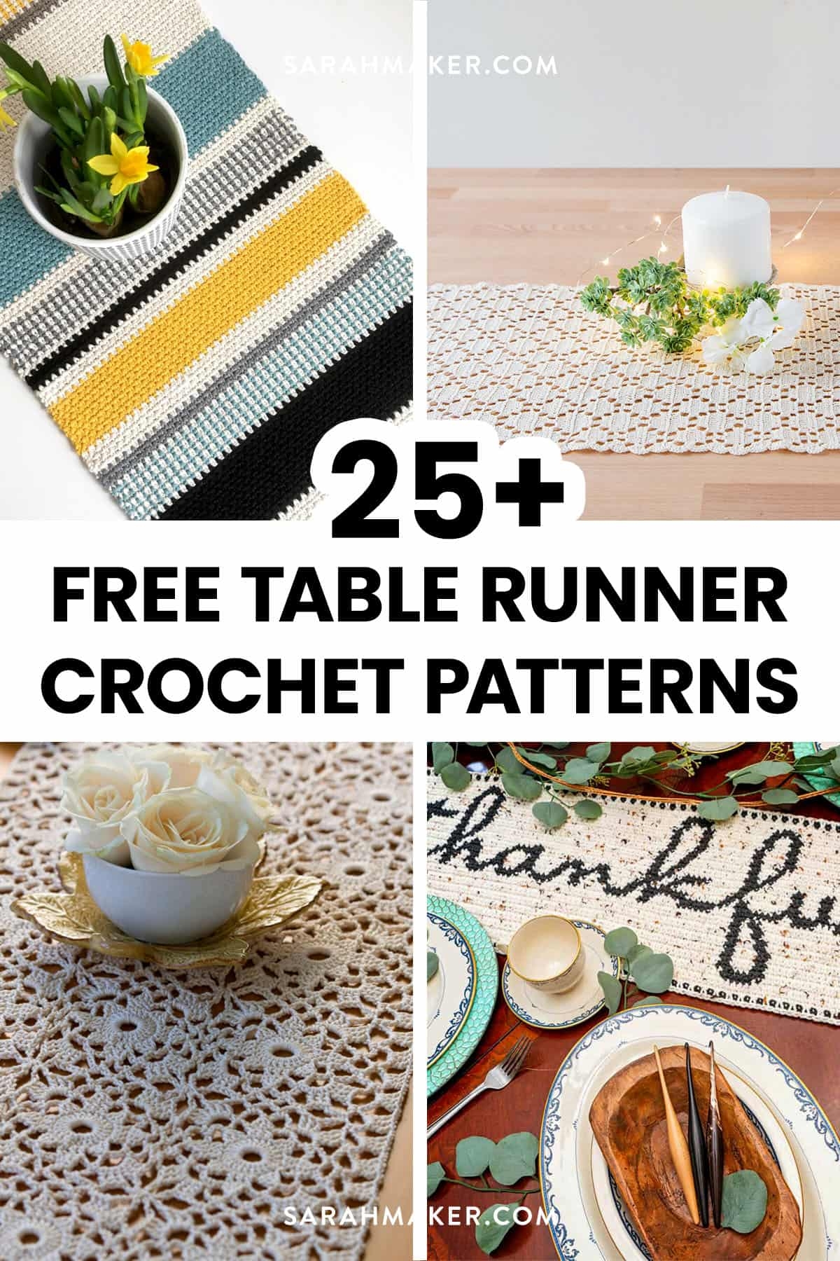25 Free Crochet Table Runner Patterns Sarah Maker
