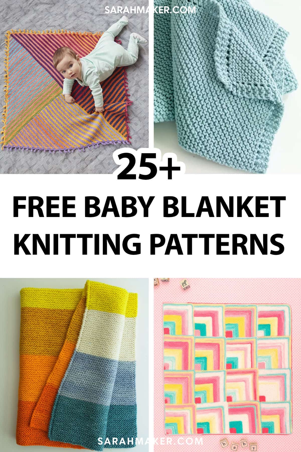 25 Free Easy Baby Blanket Knitting Patterns Sarah Maker 25 Free Easy Baby Blanket Knitting Patterns Sarah Maker