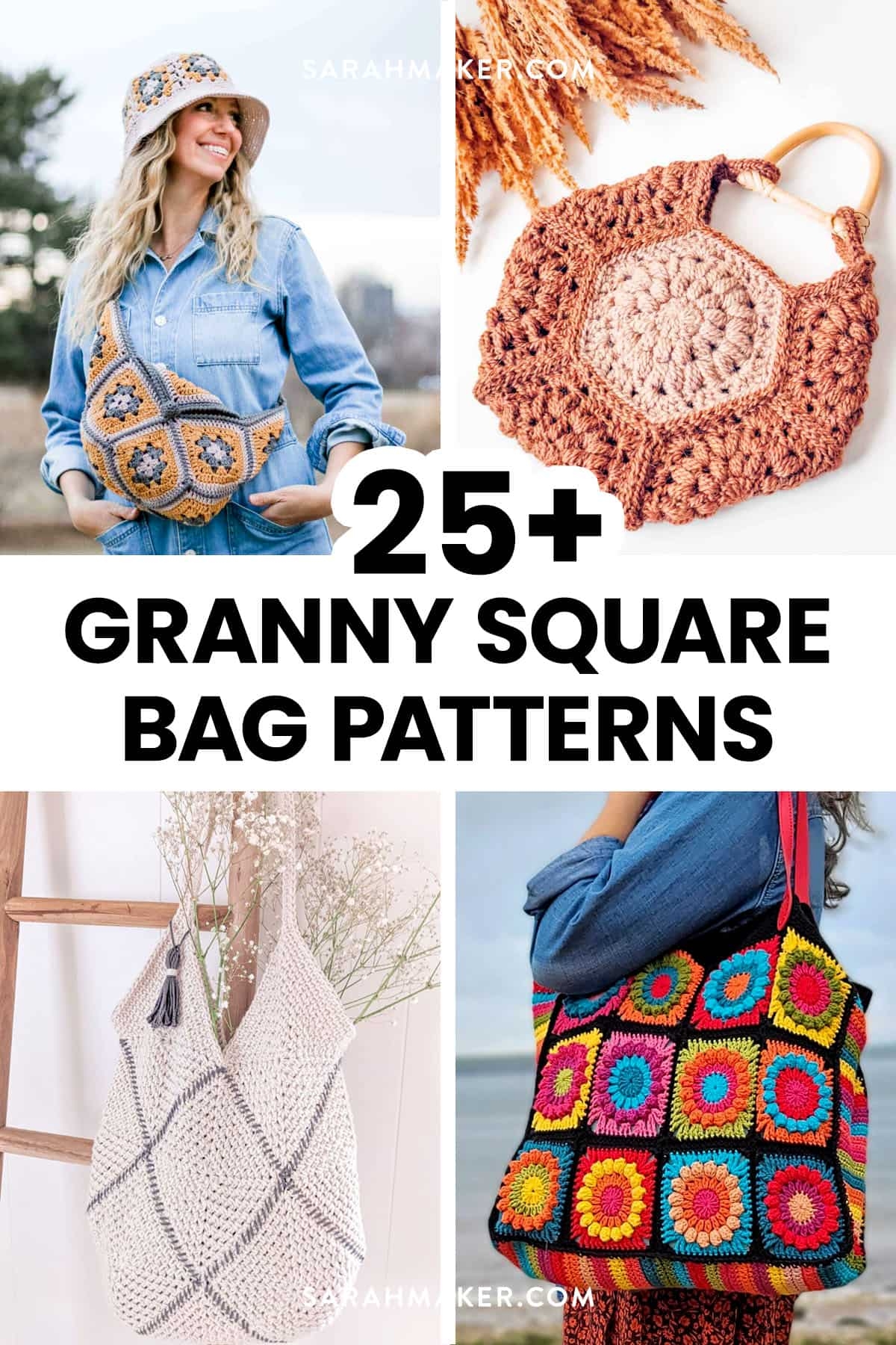 25 Free Granny Square Bags Patterns Sarah Maker