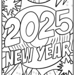 25 New Year s Coloring Pages 100 Free To Print PDF Sheets