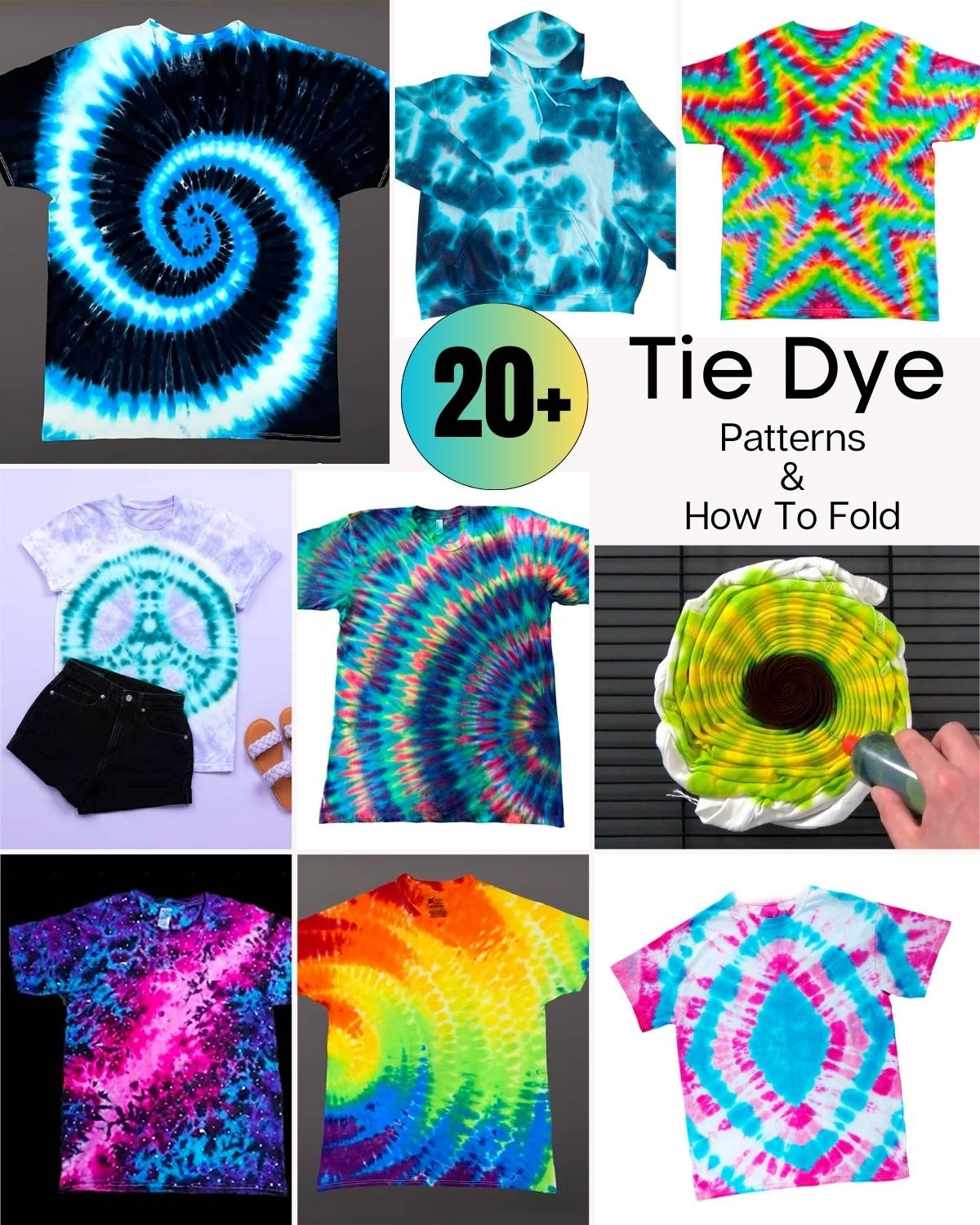 25 Unique Tie Dye Patterns How To Tie Dye Craft Passion