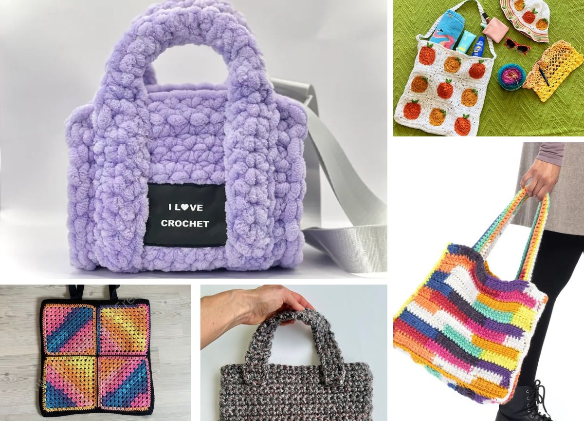 26 Free Crochet Tote Bag Patterns For Everyday Comfy Shopping