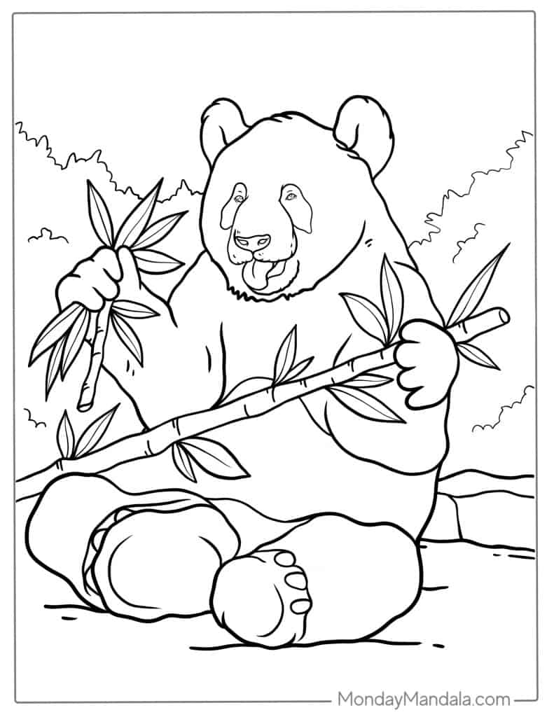 26 Panda Coloring Page Free PDF Printables Worksheets Library