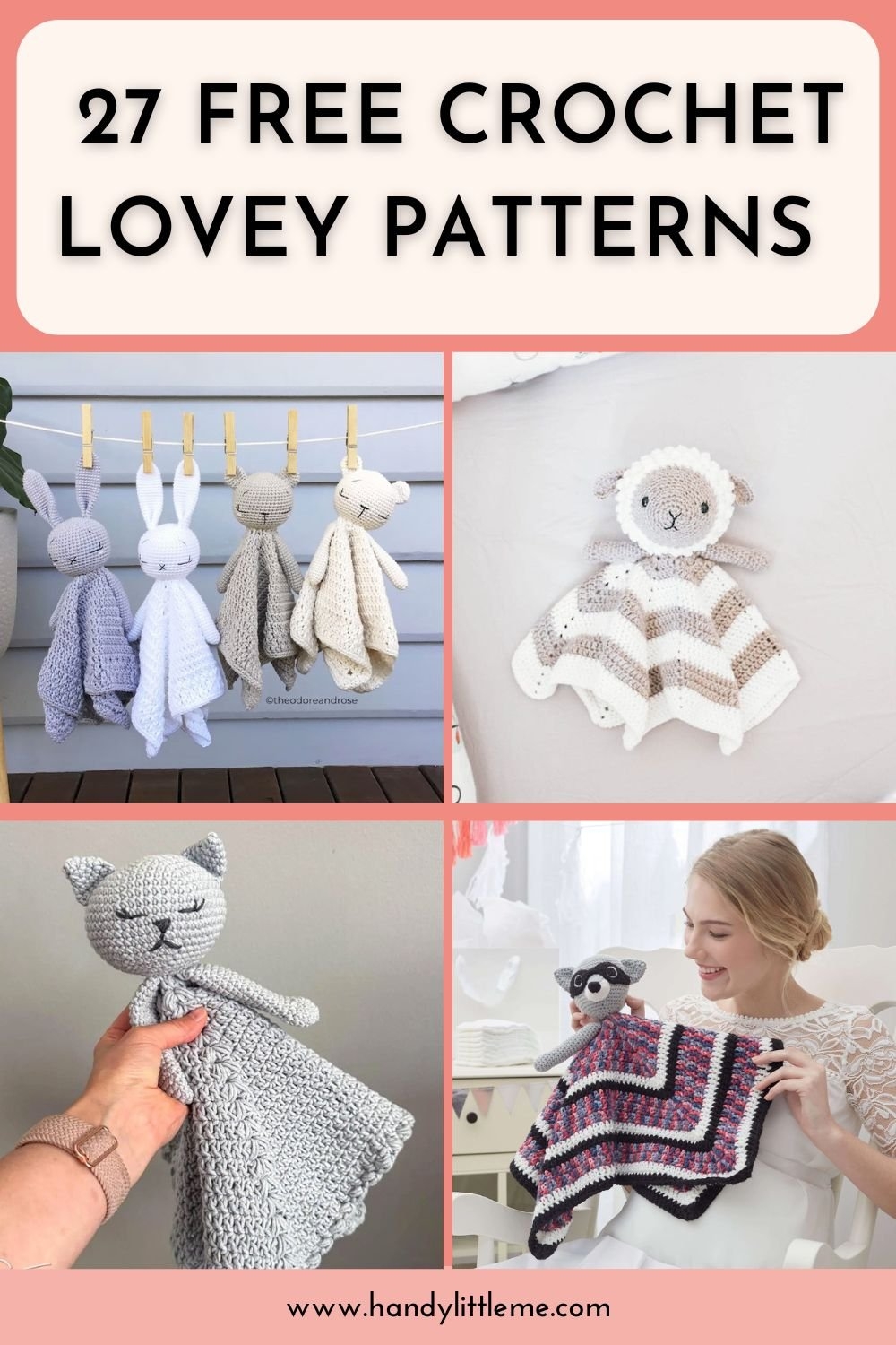 27 Free Crochet Lovey Patterns Cute Ideas Handy Little Me