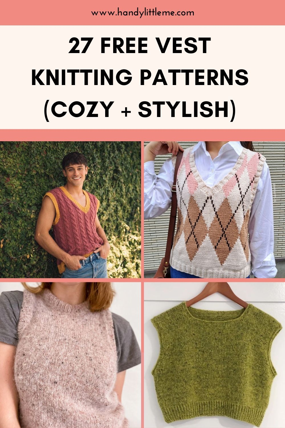 27 Free Vest Knitting Patterns Cozy Stylish Handy Little Me
