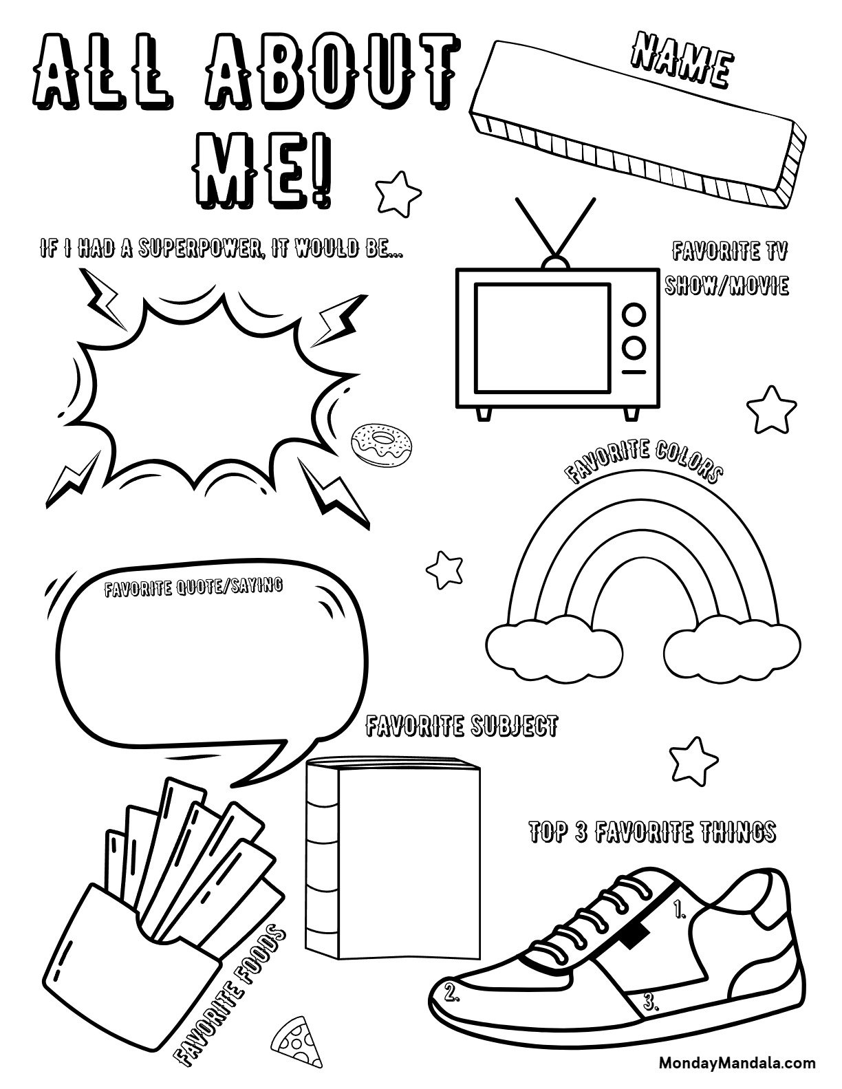 30 All About Me Worksheets Free PDF Printables