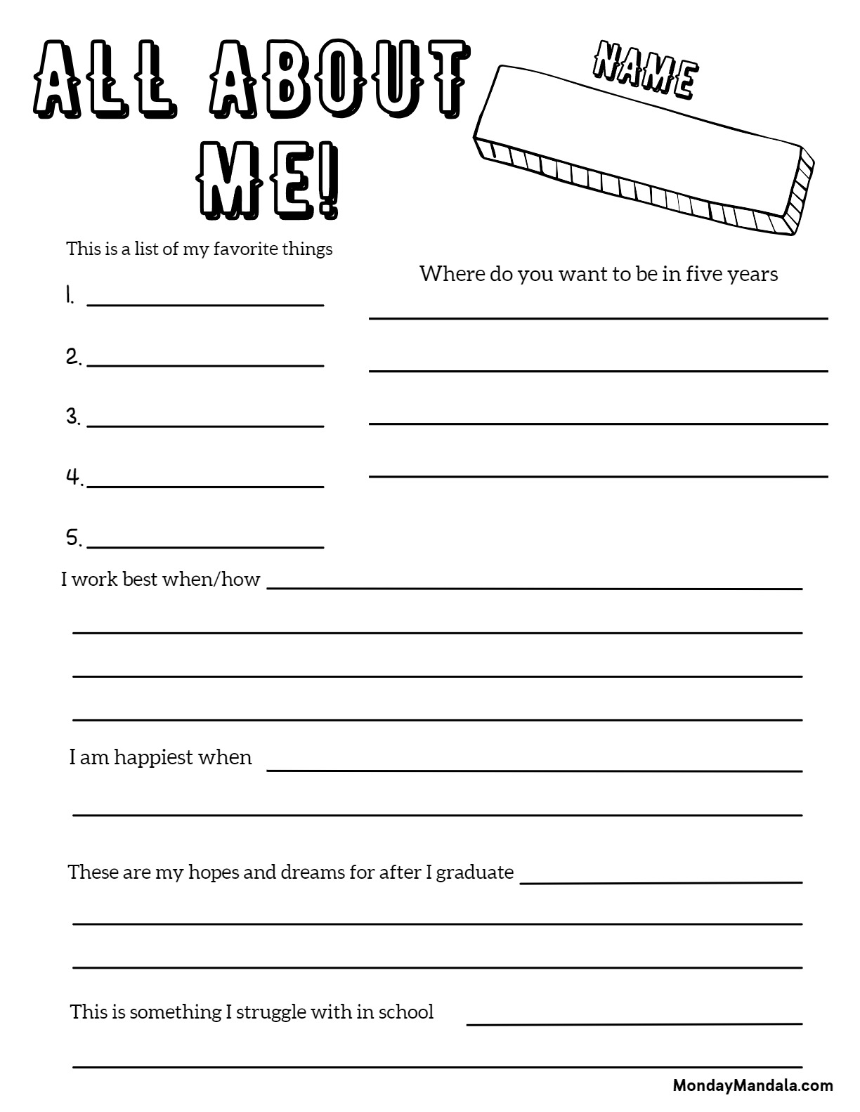 30 All About Me Worksheets Free PDF Printables Worksheets Library 30 All About Me Worksheets Free PDF Printables Worksheets Library